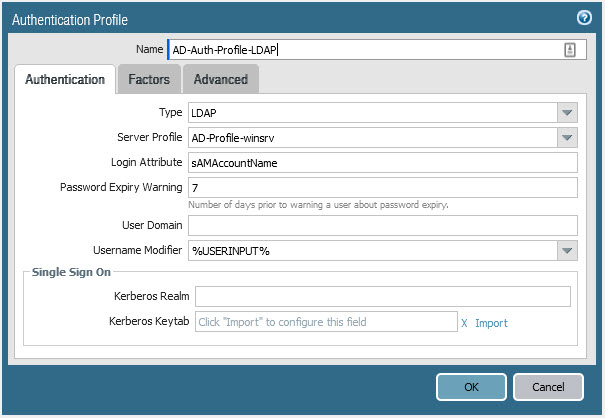 AuthenticationProfile AuthenticationProfile